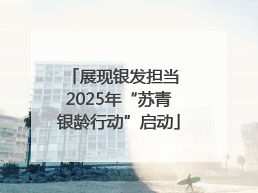 展现银发担当 2025年“苏青银龄行动”启动