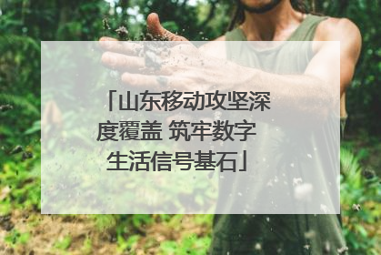 山东移动攻坚深度覆盖 筑牢数字生活信号基石
