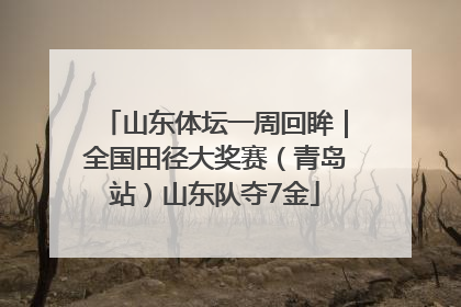 山东体坛一周回眸｜全国田径大奖赛（青岛站）山东队夺7金