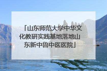 山东师范大学中华文化教研实践基地落地山东新中鲁中医医院