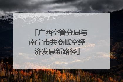 广西空管分局与南宁市共商低空经济发展新路径