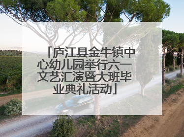 庐江县金牛镇中心幼儿园举行六一文艺汇演暨大班毕业典礼活动