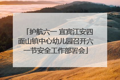 护航六一 宜宾江安四面山镇中心幼儿园召开六一节安全工作部署会
