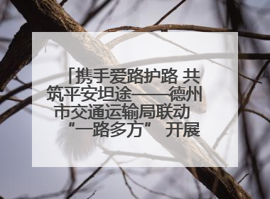 携手爱路护路 共筑平安坦途——德州市交通运输局联动 “一路多方” 开展路政宣传月活动