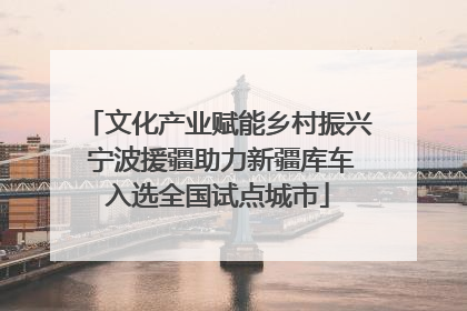 文化产业赋能乡村振兴 宁波援疆助力新疆库车入选全国试点城市