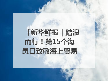 新华鲜报｜踏浪而行！第15个海员日致敬海上贸易“守护人”