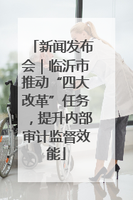 新闻发布会｜临沂市推动“四大改革”任务，提升内部审计监督效能