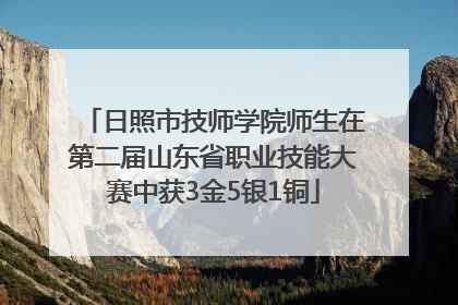 日照市技师学院师生在第二届山东省职业技能大赛中获3金5银1铜