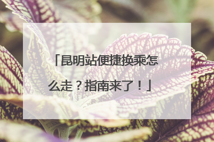 昆明站便捷换乘怎么走？指南来了！
