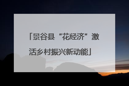 景谷县“花经济”激活乡村振兴新动能
