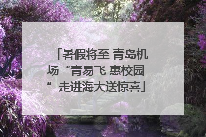 暑假将至 青岛机场“青易飞 惠校园”走进海大送惊喜