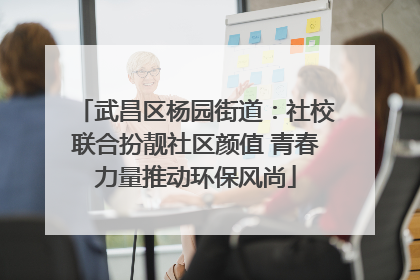 武昌区杨园街道：社校联合扮靓社区颜值 青春力量推动环保风尚