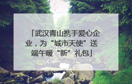 武汉青山携手爱心企业，为“城市天使”送端午暖“新”礼包