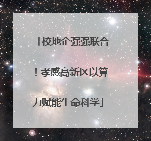 校地企强强联合！孝感高新区以算力赋能生命科学