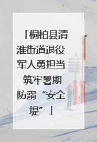 桐柏县清淮街道退役军人勇担当 筑牢暑期防溺“安全堤”