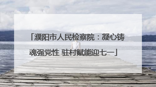 濮阳市人民检察院：凝心铸魂强党性 驻村赋能迎七一