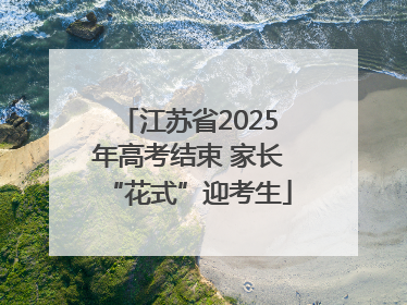 江苏省2025年高考结束 家长“花式”迎考生