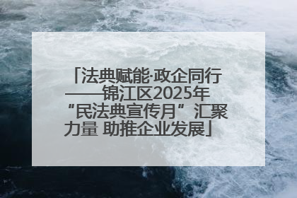 法典赋能·政企同行——锦江区2025年“民法典宣传月”汇聚力量 助推企业发展