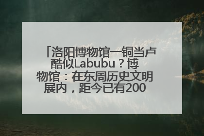 洛阳博物馆一铜当卢酷似Labubu？博物馆：在东周历史文明展内，距今已有2000多年历史