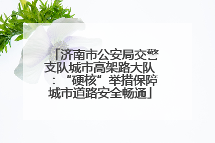 济南市公安局交警支队城市高架路大队：“硬核”举措保障城市道路安全畅通