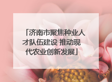 济南市聚焦种业人才队伍建设 推动现代农业创新发展