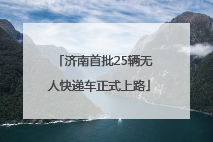 济南首批25辆无人快递车正式上路
