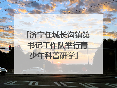 济宁任城长沟镇第一书记工作队举行青少年科普研学