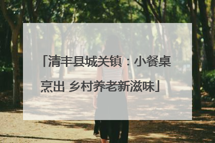 清丰县城关镇：小餐桌烹出 乡村养老新滋味