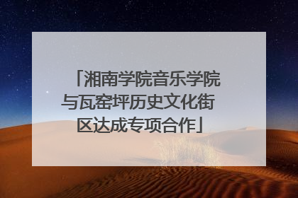 湘南学院音乐学院与瓦窑坪历史文化街区达成专项合作