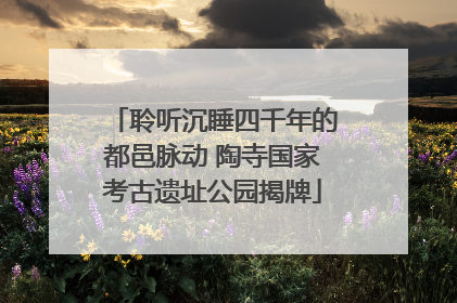 聆听沉睡四千年的都邑脉动 陶寺国家考古遗址公园揭牌