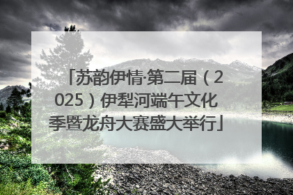 苏韵伊情·第二届（2025）伊犁河端午文化季暨龙舟大赛盛大举行