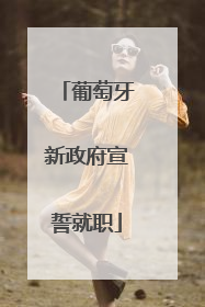 葡萄牙新政府宣誓就职