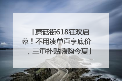 蘑菇街618狂欢启幕！不用凑单直享底价，三重补贴嗨购今夏