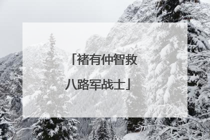 褚有仲智救八路军战士