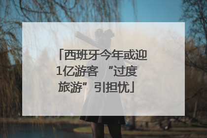 西班牙今年或迎1亿游客 “过度旅游”引担忧