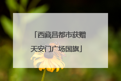 西藏昌都市获赠天安门广场国旗
