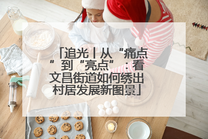 追光丨从“痛点”到“亮点”：看文昌街道如何绣出村居发展新图景