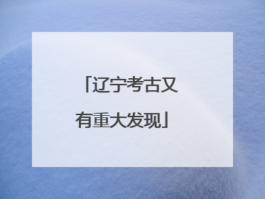 辽宁考古又有重大发现