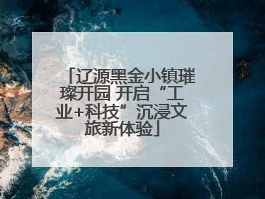 辽源黑金小镇璀璨开园 开启“工业+科技”沉浸文旅新体验