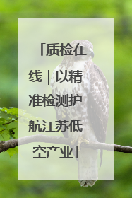 质检在线｜以精准检测护航江苏低空产业