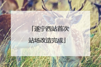 遂宁西站首次站场改造完成