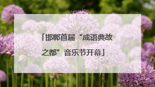 邯郸首届“成语典故之都”音乐节开幕
