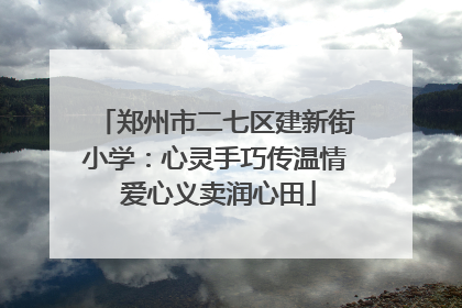 郑州市二七区建新街小学：心灵手巧传温情 爱心义卖润心田