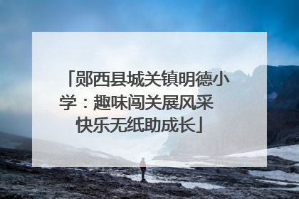郧西县城关镇明德小学：趣味闯关展风采 快乐无纸助成长
