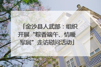 金沙县人武部：组织开展“粽香端午、情暖军属”走访慰问活动