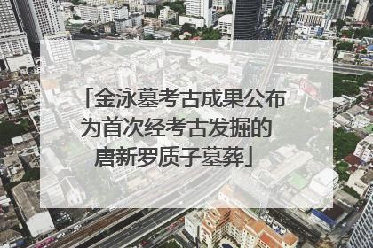 金泳墓考古成果公布 为首次经考古发掘的唐新罗质子墓葬