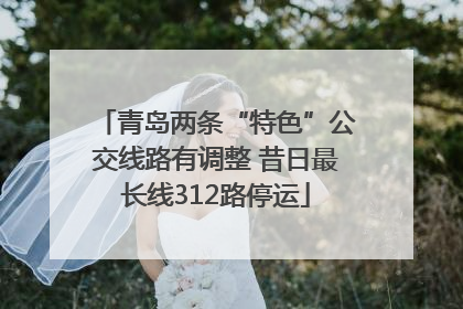 青岛两条“特色”公交线路有调整 昔日最长线312路停运
