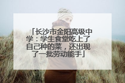 长沙市金阳高级中学：学生食堂吃上了自己种的菜，还出现了一批劳动能手