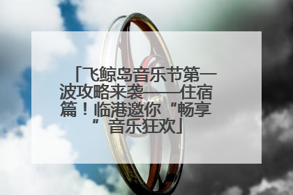 飞鲸岛音乐节第一波攻略来袭——住宿篇！临港邀你“畅享”音乐狂欢