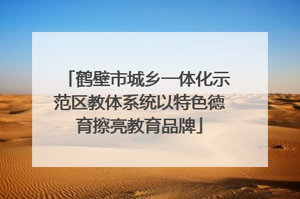 鹤壁市城乡一体化示范区教体系统以特色德育擦亮教育品牌